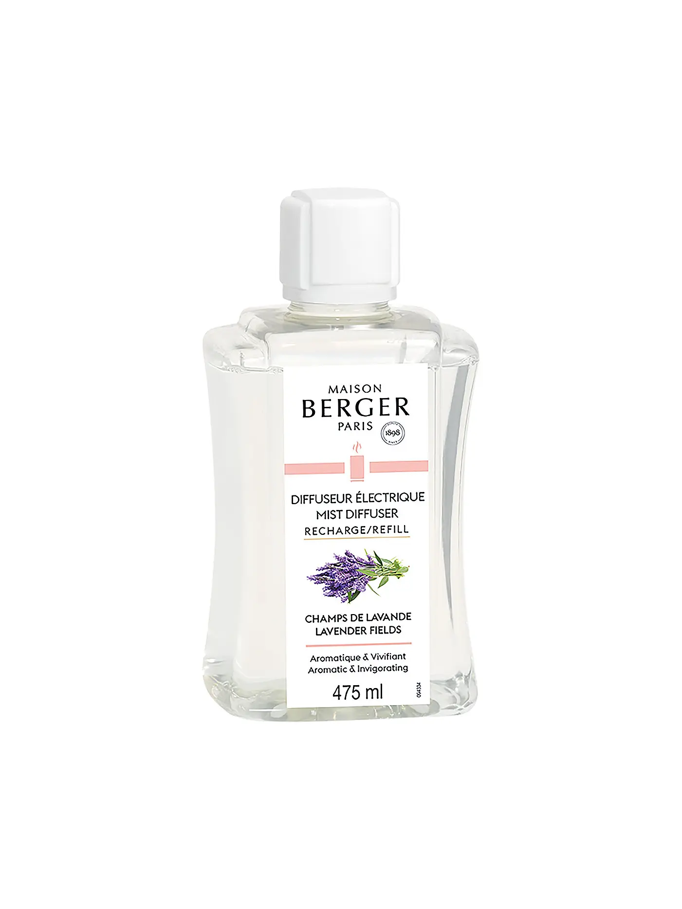MAISON BERGER PARIS | Blühender Lavendel Refill für elektrischen Aroma Diffuser 475ml | 